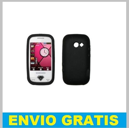 FUNDA SILICONA PARA SAMSUNG DIVA S7070 NEGRA